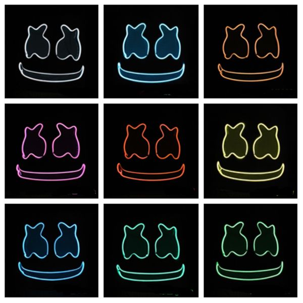 

new masmelo dj helmet cosplay led helmet party props halloween mask face mask concert headgear party maskt2i5223