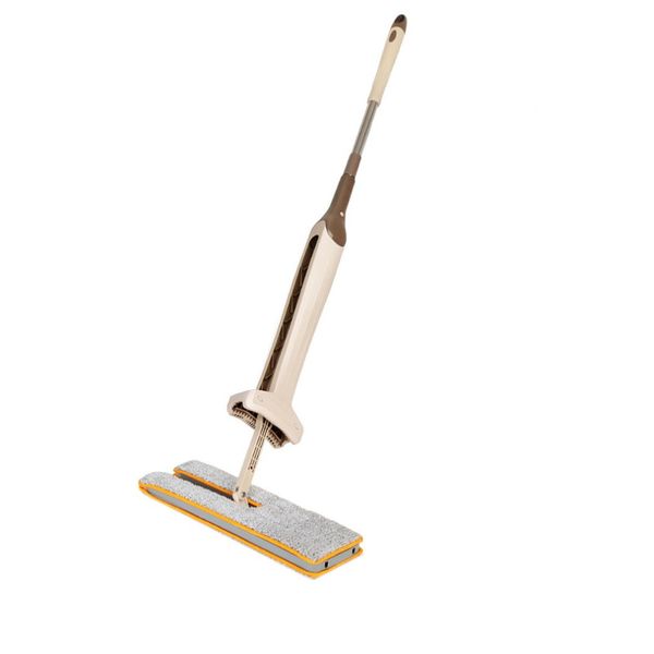

new arrivals self-wringing double sided flat mop telescopic comfortable handle mop floor cleaning tool for living room robotic