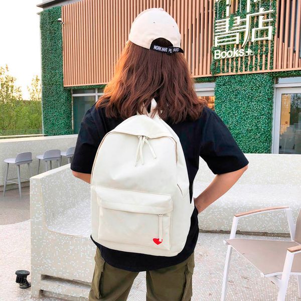 

maison fabre 2019 fashion woman backpack waterproof canvas soft handle solid multi-pocket travel zipper feminina sac a schoolbag