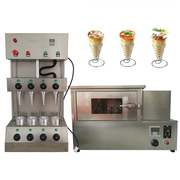 Verkaufe Pizza-Rotationsofenmaschine, kommerzielle Pizza-Kegelmaschine, 110 V, 220 V, Edelstahl-Pizza-Kegelmaschine