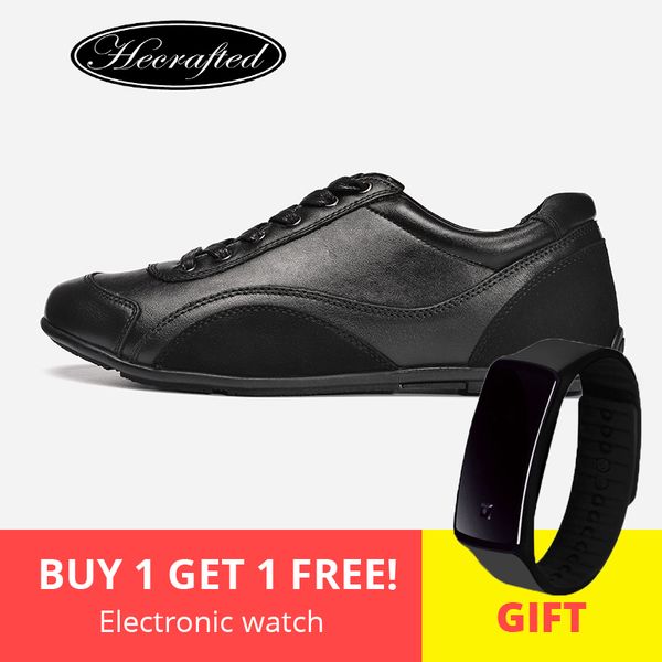 

size 36~48 full grain leather men shoes genuine leather original hecrafted brand autumn casual men shoes #1618, Black