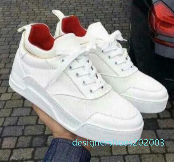 

factory direct casual shoes aurelien sneakers flat women,men red bottom shoes perfect quality casual outdoor trainer perfect gift 14, Black