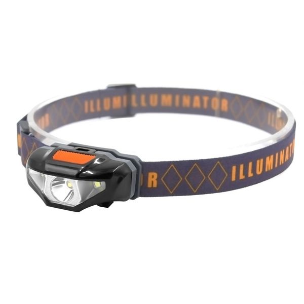 

mini head lamp 3 modes waterproof cob led flashlight headlight headlamp torch lanterna with headband use aa battery