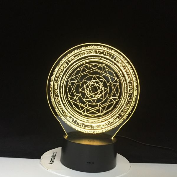 

3d geometry hexagon led night light usb table lamp bedside home decor creative 7 colors gradients atmosphere