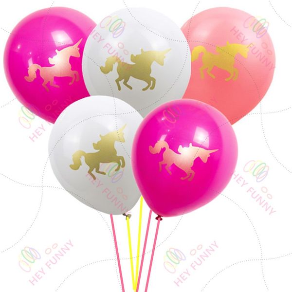 

unicorn balloons birthday party decorations kids pink white cartoon unicorn balloons unicorn party supplies kids loved 5colors fa2689