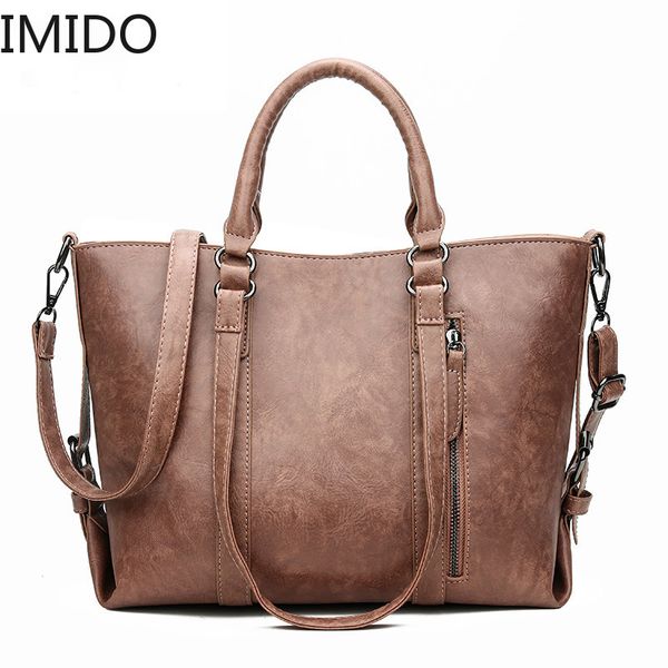 

imido pu leather women shoulder bags large capacity women crossbody solid soft ladies messenger bags