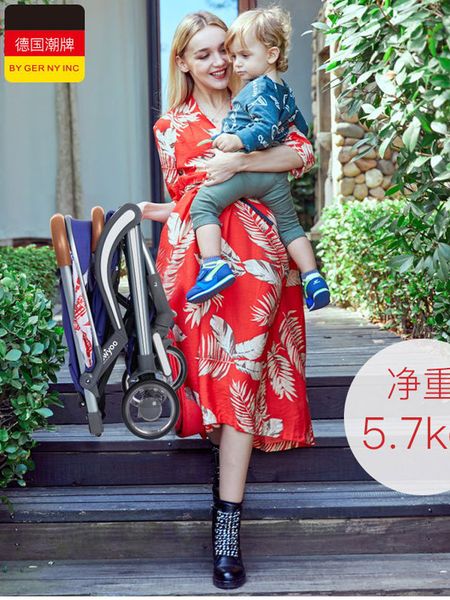 

baby newborn stroller can sit down and lie down, portable foldable stroller, four-wheel shock absorption