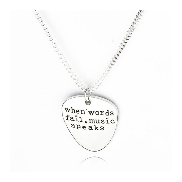 

pendant necklaces men women classic letters carved stylish gifts craft charming jewelry accessories alloy replacement necklace, Silver