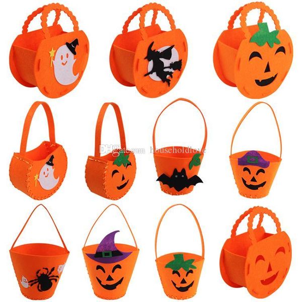 

designer diy halloween pumpkin bags child portable pumpkin bag decoration props dress up supplies gift candy bag cloth basket storage bag