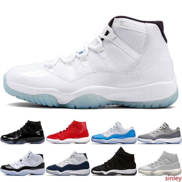 

11 11s cap and gown prom night men basketball shoes platinum tint gym red bred prm heiress barons concord 45 legeng blue mens sport sneakers