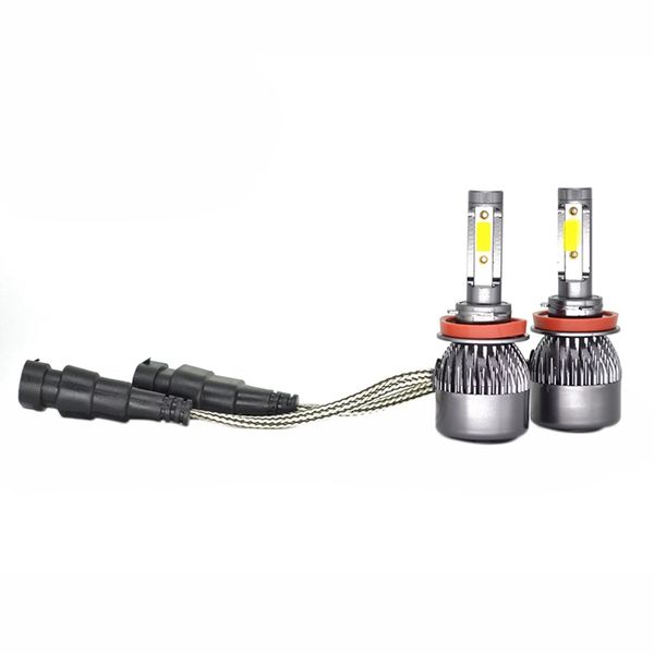 

car drive modification accessories far and near light 6400lm 50w front light led headlights