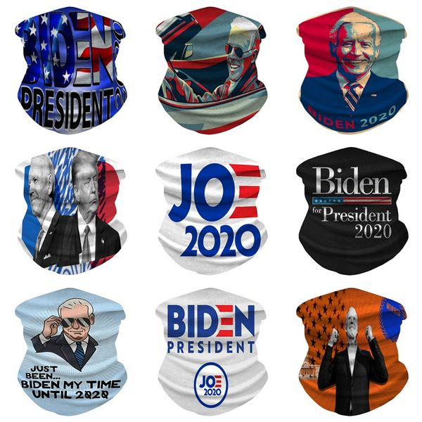 

new cotton double amoeba cashew spend double worm headbands outdoor sports hip-hop dance "printed biden mask bandanas c065-3 #954, Black