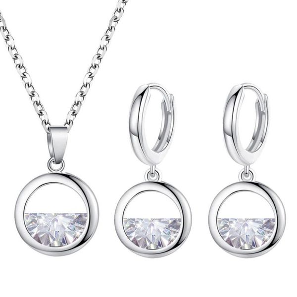 

мода полукруг подвеска простой шея цепь творческие женщины набор ожерелье, Silver