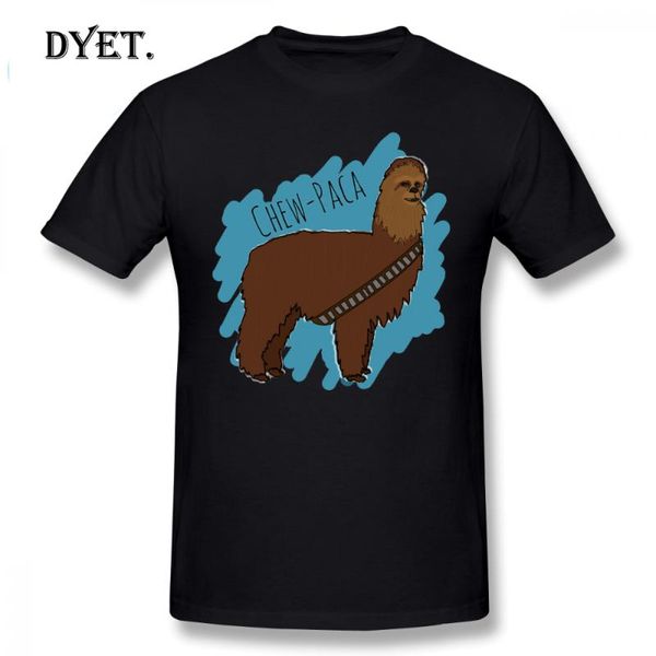 

chewbacca t shirt chewbacca alpaca t-shirt men 6xl tee shirt awesome printed 100 cotton short sleeve classic tshirt, White;black
