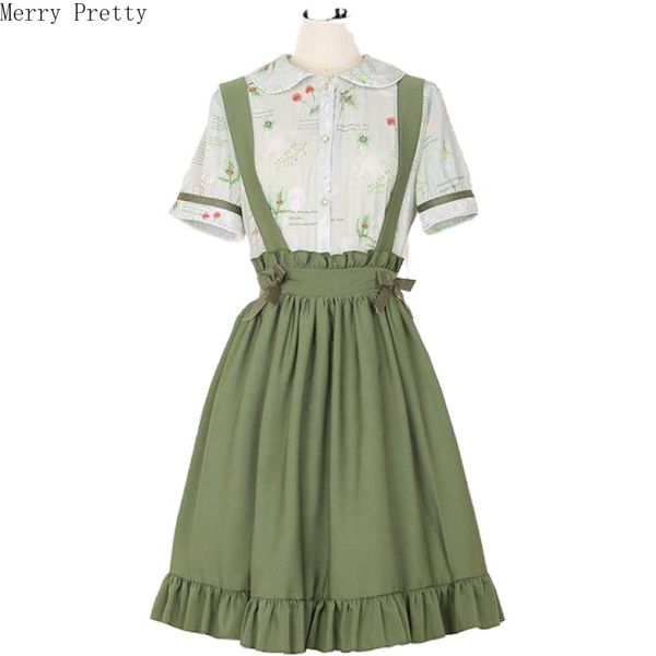 

женский комплект из двух частей питер пэн воротник с коротким рукавом блузка оборками лоскутное мини-ремень плиссированная юбка сладкий стил, White