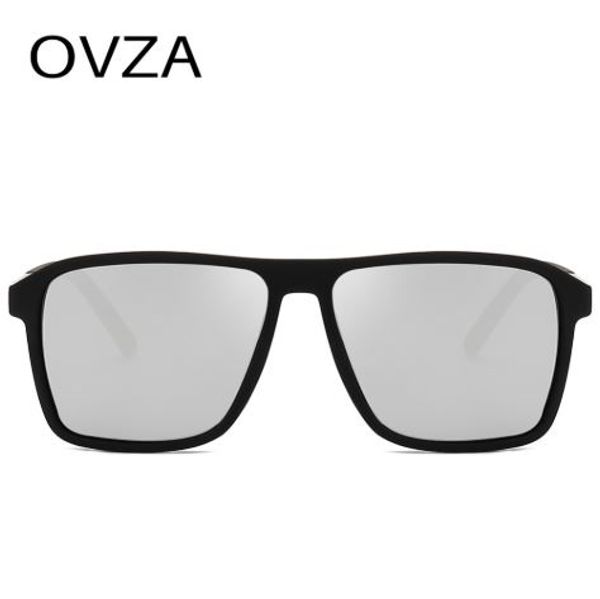 

new polarized sunglasses men mirrored driving glasses black rectangle sunglasses male cool fashion classic s6076, White;black