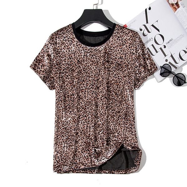 

womens designer t shirts women leopard print 2019 spring summer tees o neck short sleeve harajuku cool t shirt female, White