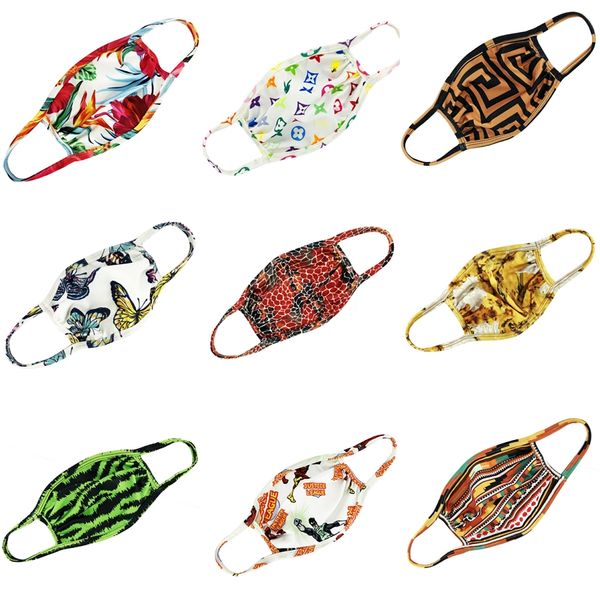 

kids mask silk children cute cartoon face mask anti dust haze face muffle foldable mouth designer printed masks #826, Black