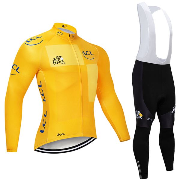 

winter 2021 team tour de france cycling jersey 19d gel pad bike pants ropa ciclismo men thermal fleece bicycle maillot culotte clothing, Black;red
