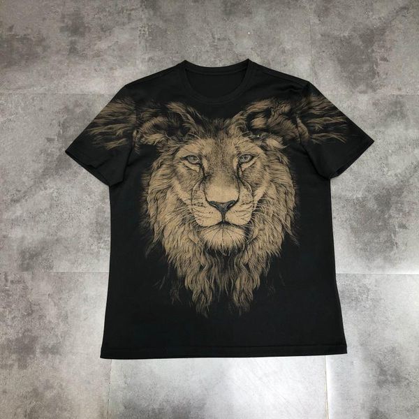 

a50279 мода мужские tops тис 2020 подиум европейский дизайн короткие печати стиль партия футболки мужская одежда, White;black