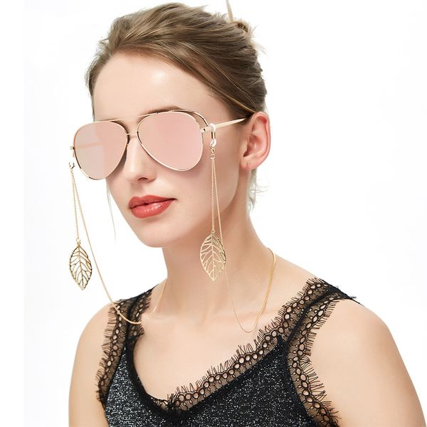 

fashion new gold leaf eyeglass strap - glasses holder around neck - sunglasses lanyard dropshipping, Silver