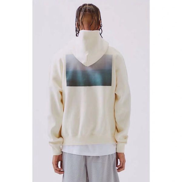 

20ss/fog letter printing fashion hoodie high street casual pullover fashionselling brand sweatshirt street hip hop tpos, Black