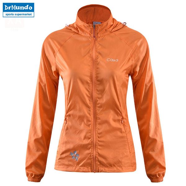

outdoor women's fast drying anti-uv waterproof wind protector rain ultralight ultra-thin nylon skin jacket cycling jersey, Blue;black