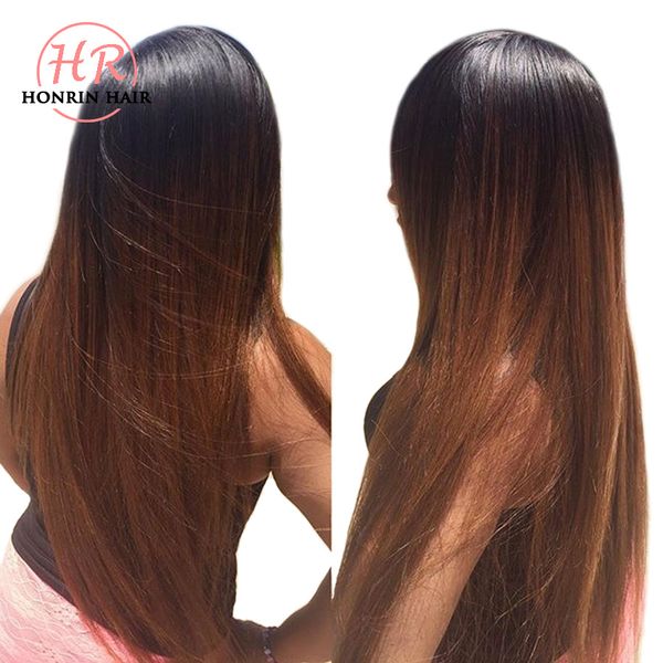 Honrin Hair Ombre T1b 30 Silky Straight Full Lace Wig Pre Plucked