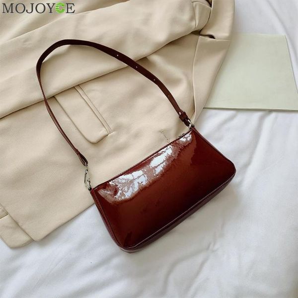 

pu leather designer handbags elegant shoulder trunk solid color female totes bags female classic elegant shoulder handbag 2020