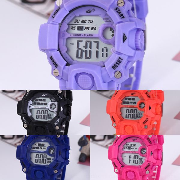

luminous waterproof sports children and students couple silicone luminous silicone electronic watch electronic watch, Blue