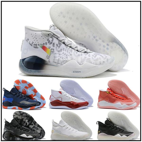

2019 zoom kd kevin durant 12 xii cant jump dub nation 90ss kid colorway elite for mens kids basketball shoes athletic sport sneakers, Black