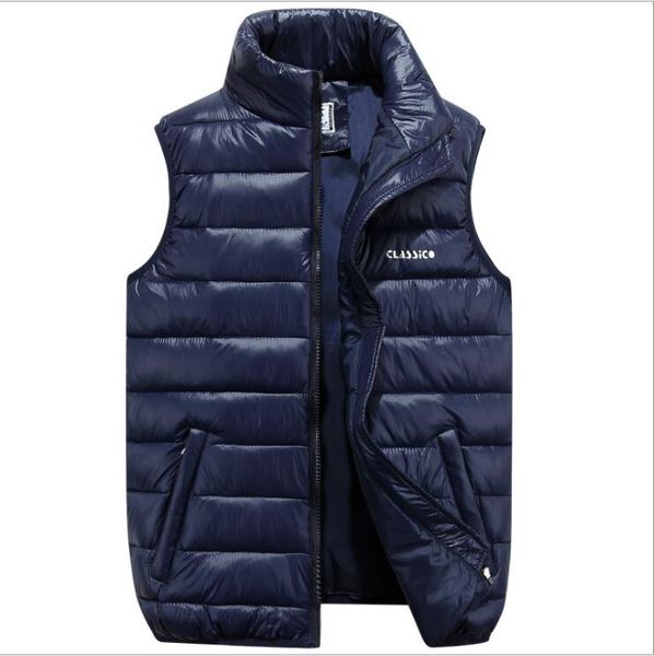 

brand men vest spring male waistcoat slim fit sleeveless jacket casual vest man plus size s- 6xl thickened down cotton #c66, Black;white