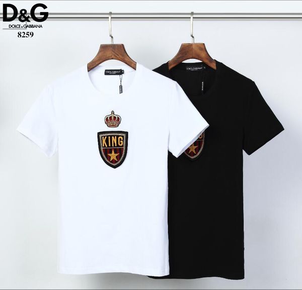 

2020 ss luxury men t-shirt casual o-neck men's t-shirt fashion summer brand short sleeve men's clothing gg112, White;black