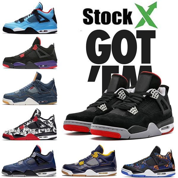 

2020 новое прибытие jumpman 4 баскетбольная обувь новые разводили трэвис скотт dunk from above luxury конструктора кроссовки для mens 7-13, White;red