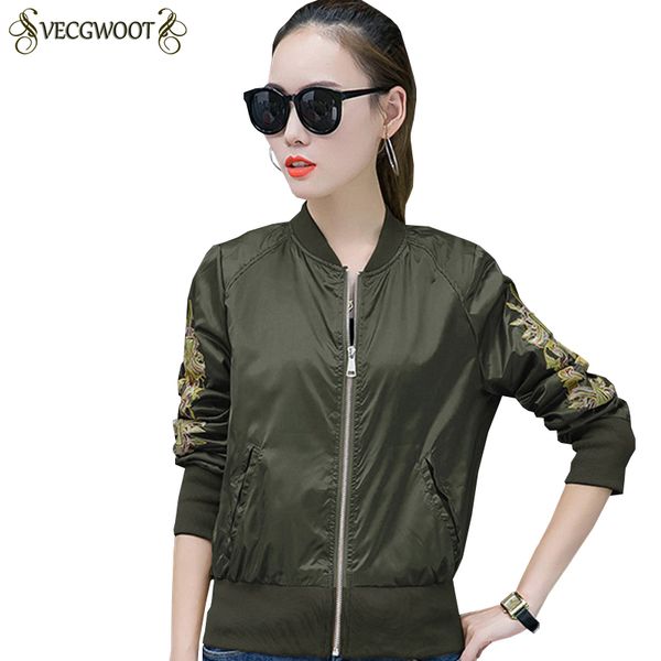 

spring autumn outerwear women new large size short jacket women stand collar long sleeve jacket loose fashion coat lj111, Black;brown