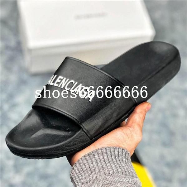 

classic fashion men and women slippers black and white pu material soft bottom summer beach sandals fdzhlzj
