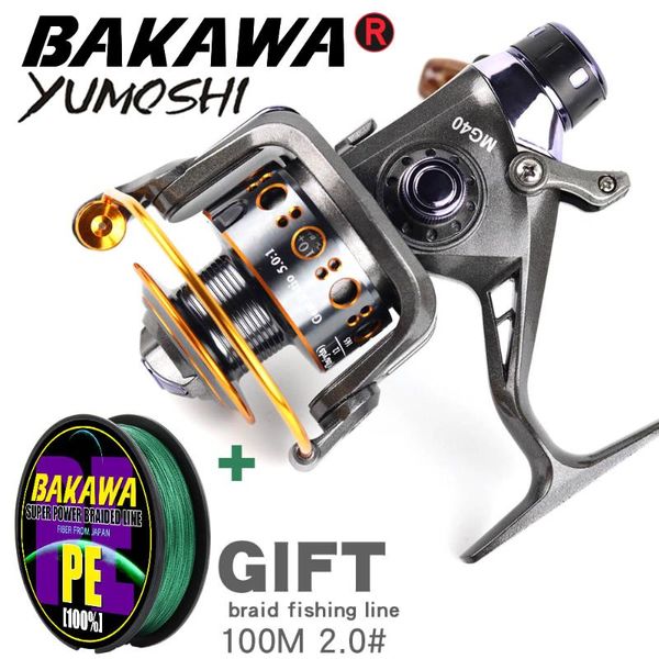 

new double brake design fishing reel super strong carp fishing feeder spinning reel spinning wheel type wheel mg
