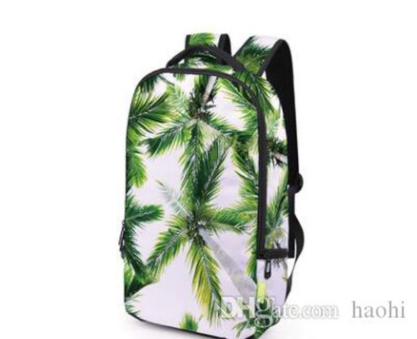 

2018 new graphic trees 3d printing shoulder bags travel outdoor sports backpacks casual designer brand 3d school student bags for girl