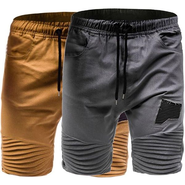 

draped hole designer mens shorts mid waist casual mens short overalls fashion relaxed regular mens short trousers, White;black