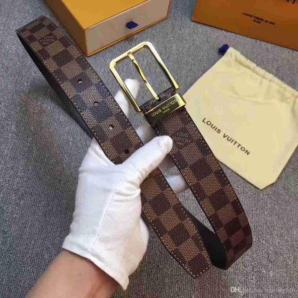 

2019 classic fashion designer men's and women's buckle fashion men's belt with the box, Black;brown
