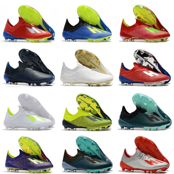 

2019 new x 18.1 18 mens soccer football shoes salah jesus x 19 fg soccer boots soccer cleats taquets size 39-45