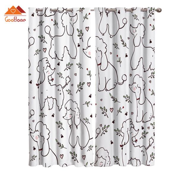

poodle poodle window curtains living room outdoor fabric drapes curtain home decor