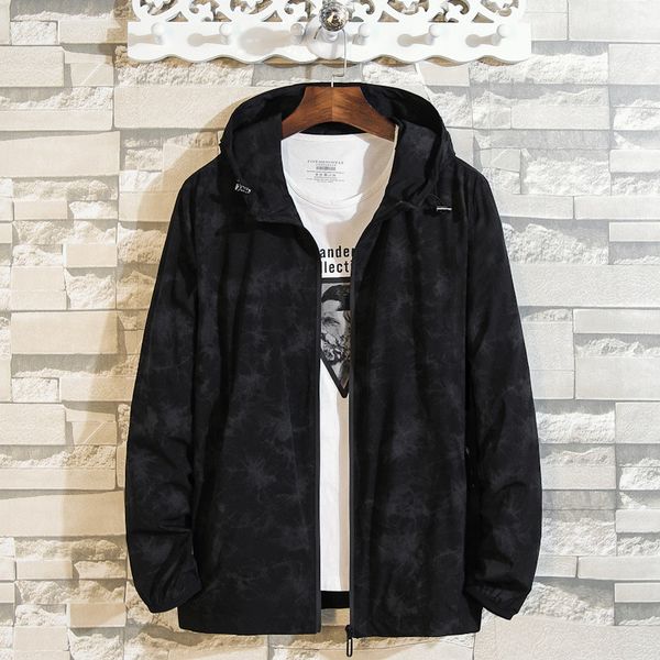 

2020 autumn plus fat plus size male leisure jacket fat camouflage can detachment cap coat spuerpang lian cap top, Black;brown