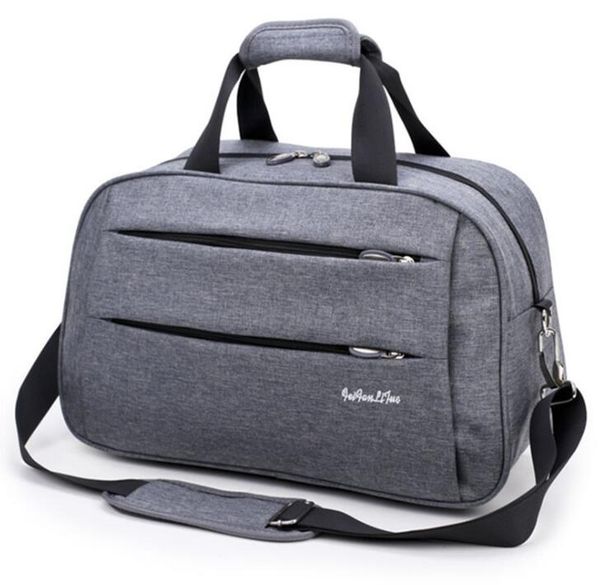 

duffel bag women nylon large capacity double zipper foldable travel luggage sport bag mix color