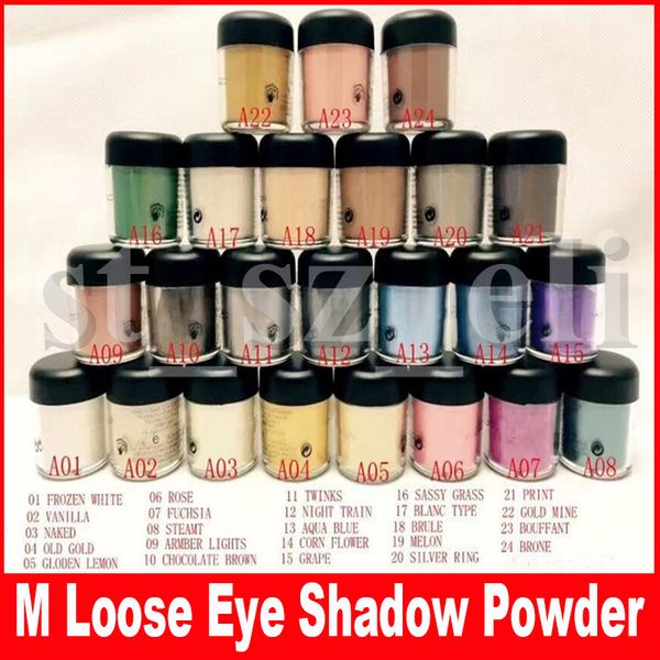 

m eye makeup 7.5g pigment eyeshadow mineralize eye shadow with english colors name 24 colors