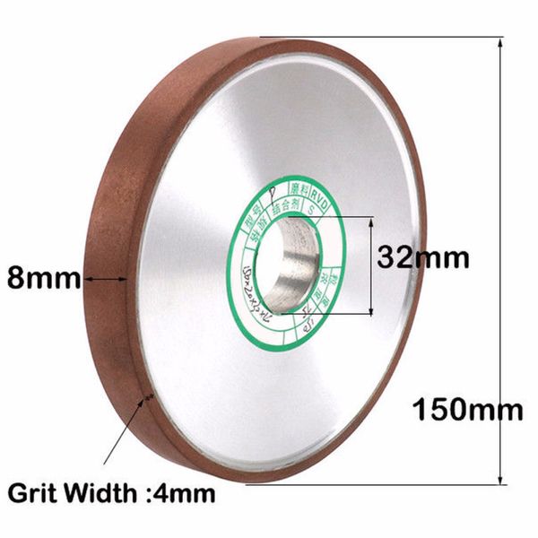

1pcs 150mm 6 inch diamond grinding wheel disc carbide cutter metal grinder 5/4\\\\\\\" hole wheel multi tool 150 grit
