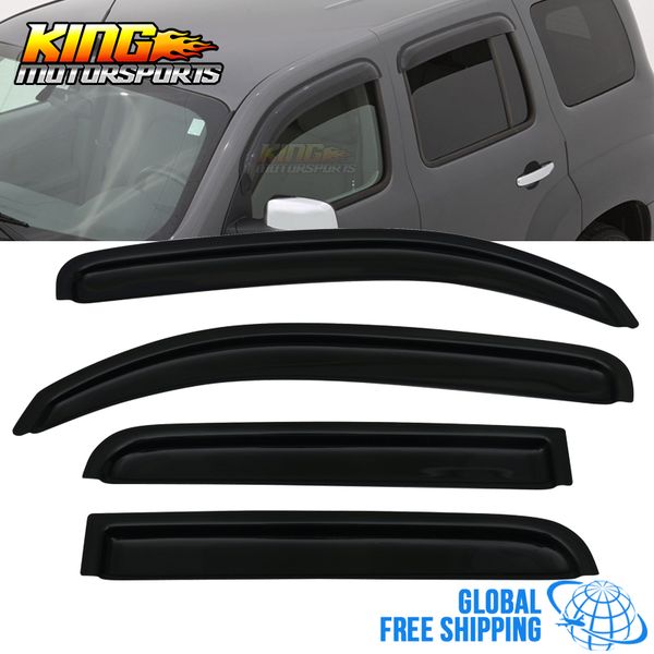 

fits 06-11 chevy hhr sedan in channel style acrylic window visors 4pc set global ing