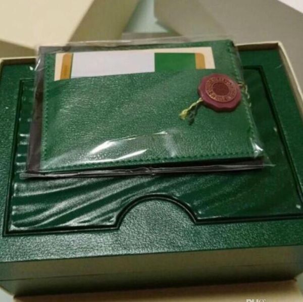 

designer watch box green brand watch box original with cards and papers certificates handbags box for 116610 116660 116710 watches, White