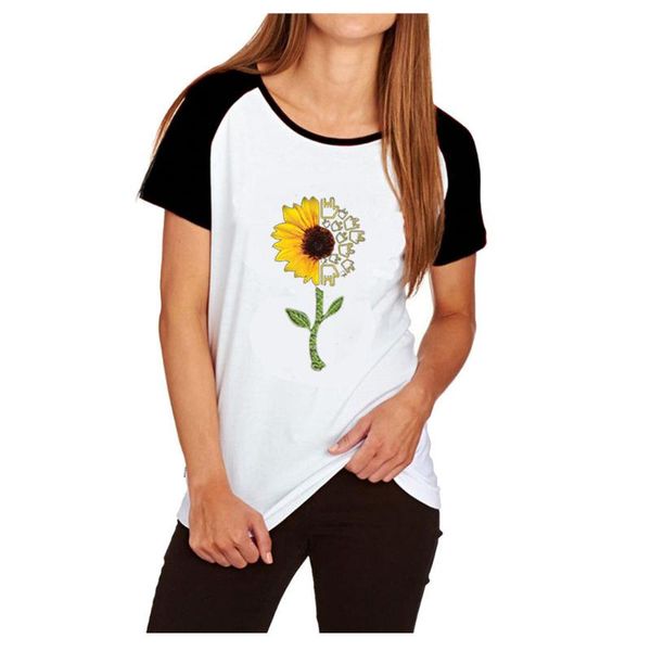 

flower 5xl women tunic blouses summer 2020 fashion casual printing short sleeves clothes casual o-neck loose shirt blouse, White