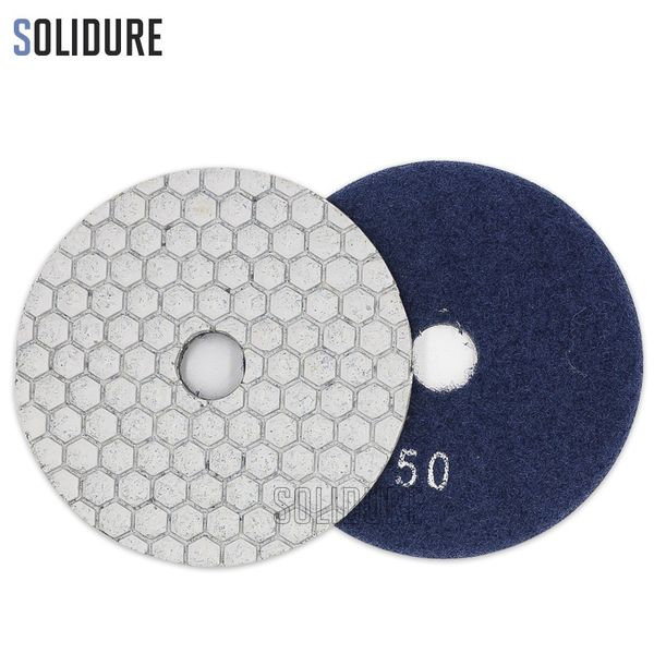 

1pc order by grit 4 inch 100mm dry diamond polishing pads for dry or wet polishing granite,marble engineered stone and concrete